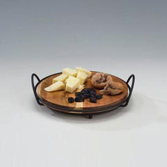 Zicco Ahşap Teşhir Standı, Metal Ayaklı, 21 cm