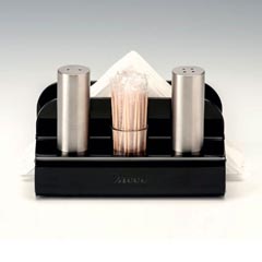 Zicco Akrilik Standlı Tuzluk Biberlik Takımı, 14,5x9,5x10 cm