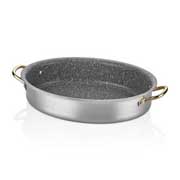 Altınbaşak Alu Granit Oval Tencere, 28x20 cm