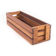 Altınbaşak Baharatlık Sepeti, İroko, 30x9.5x7 cm