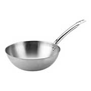 Altınbaşak Çelik Wok Tava 30 cm Çelik Saplı