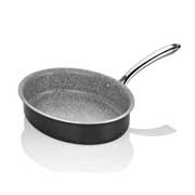 Altınbaşak Granit Elit Oval Balık Tava, 28x20 cm