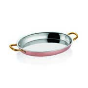 Altınbaşak Multi Metal Bakır Oval Omlet Tava, 28x20 cm