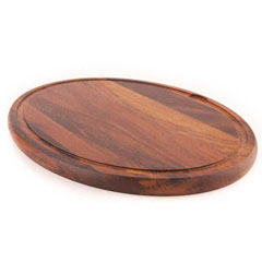 Altınbaşak Oval Steak Ahşabı, Kayın, 40x29 cm