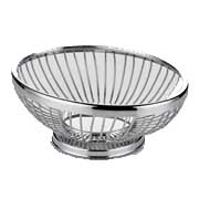 Altınbaşak Paslanmaz Oval Ekmek ve Meyve Sepeti 25x18x9 cm