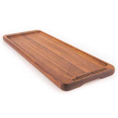 Altınbaşak Sunum Tabağı, İroko, 47x17.5 cm