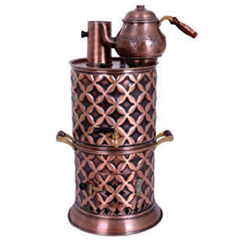 Anka Odunlu Semaver, 1 Demlikli, 5 Litre, Bakır