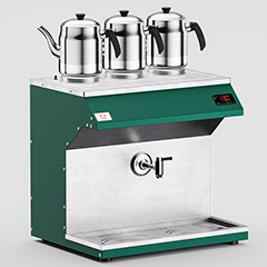 Anka Pro Chef Çay Makinesi, 3 Demlikli, 25 Litre, Yeşil