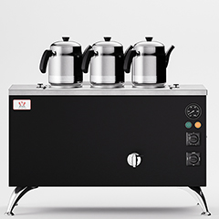 Anka Pro Compact Çay Kazanı, Elektrikli, 3 Demlikli, 30 Litre, Siyah