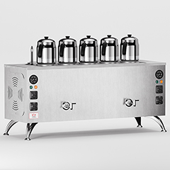 Anka Pro Compact Çay Kazanı, Elektrikli, 5 Demlikli, 50 Litre, Inox