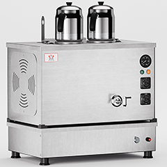 Anka Pro Kompak Full Otomatik Çay Kazanı, 2 Demlikli, 20 Litre, Inox