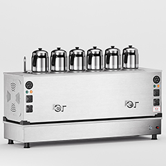 Anka Pro Kompak Full Otomatik Çay Kazanı, 6 Demlikli, 60 Litre, Inox