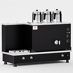 Anka Turbo Çay Kazanı, Hibrit, 3 Demlikli, 30 Litre, Siyah