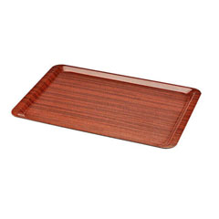 Arcoform Lamine Kaymaz Tepsi Ahşap Desenli 46x36 cm