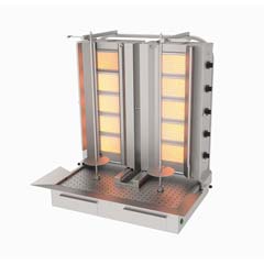 Atalay Döner Ocağı, Alttan Motorlu, Raydan 5x2 Cm, yanyana, Gazlı, ADG 5+5A