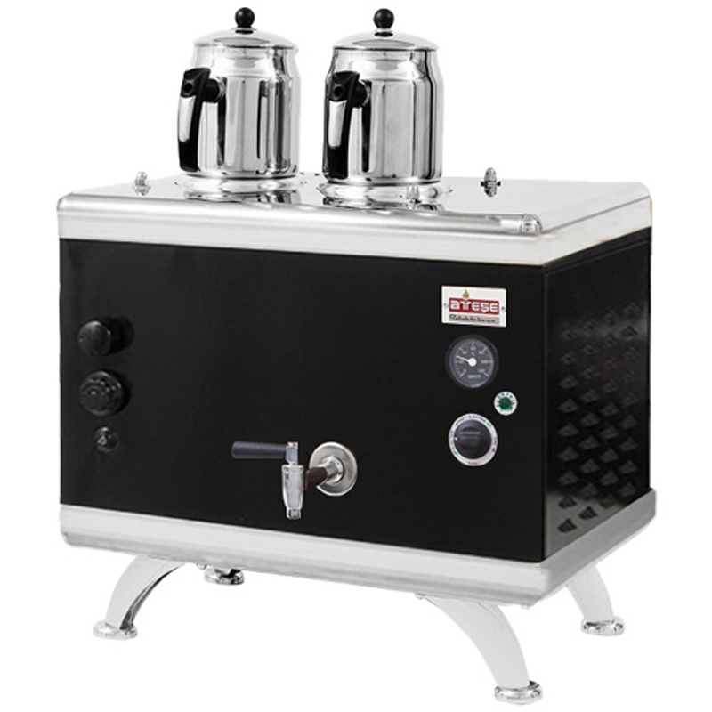 Ateşe Gold Compact Analog Çay Kazanı, Statik Boyalı, Gazlı Elektrikli, 2 Demlikli