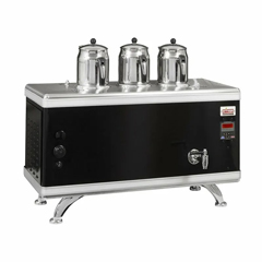 Ateşe Titanium Compact Akıllı Dijital Çay Kazanı, Statik Boyalı, Gazlı Elektrikli, 3 Demlikli