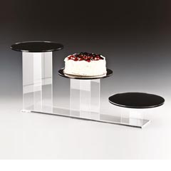 Zicco Aynalı Teşhir Standı, 3'lü, Merdiven, 25x10-20-30 cm