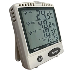AZ 87791 Alarmlı Sıcaklık ve Nem Ölçer, Dewpoint Göstergeli