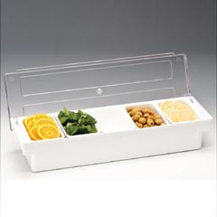 Zicco Bar Konteyner, Polikarbon Kapaklı, 5'li, 50x16x9,5 cm