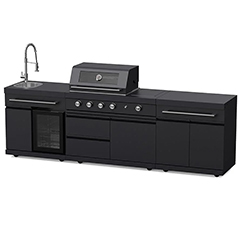 Berfmann BRGG-282MBS 4+1 Barbekü ve Buzdolaplı Outdoor Mutfak Seti