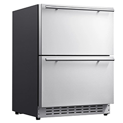 Berfmann BUR113-DS Tezgah Altı Ankastre Buzdolabı, Çift Çekmeceli, 113 lt