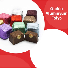 Beysa Alüminyum Çikolata Folyosu, Oluklu, Mor, 1 kg