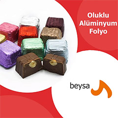 Beysa Alüminyum Çikolata Folyosu, Oluklu, Okyanus Moru, 1 kg