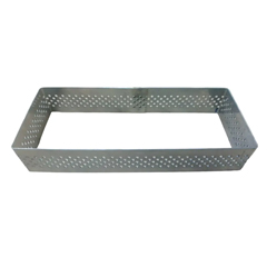 Beysa Dikdörtgen Delikli Pasta Çemberi, 12x3 cm