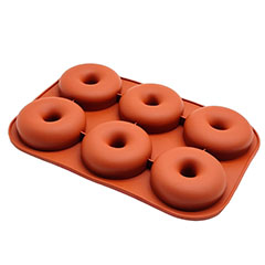 Beysa Donut Silikon Kek Kalıbı, 6lı Büyük