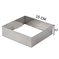 Beysa Inox Pasta Çemberi, Kare, 15x15 cm