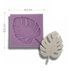 Beysa Palmiye Yaprağı Silikon Şeker Hamuru Kalıbı, 6,5x6,5 cm