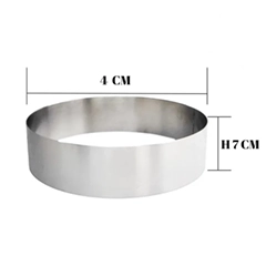 Beysa Pasta Çemberi Pandispanya Çember Inox 4 Cm H7
