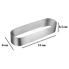 Beysa Pasta Çemberi Pandispanya Elips 14x6 cm H5