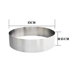 Beysa Pasta Çemberi Pandispanya Inox 15 Cm H15