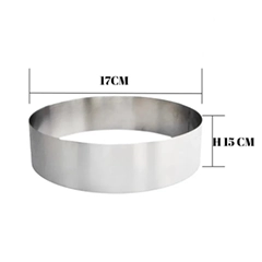 Beysa Pasta Çemberi Pandispanya Inox 17 Cm H15