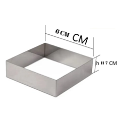 Beysa Pasta Çemberi Pandispanya Inox 6x6 H7