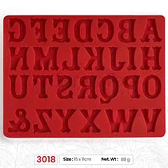 Beysa Surenapart M3018 Harfler Şeker Hamuru Silikonu, 15x11 cm