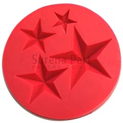 Beysa Surenapart M528 4lü Yıldız Silikon Şeker Hamuru Kalıbı, 8x8 cm