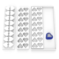 Beysa Surenapart Mgn08 Plastik Petifür Kalıbı, Kalp, 40x21 cm