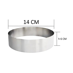 Beysa Yuvarlak Pasta Çemberi, NO 0, 14x6 cm