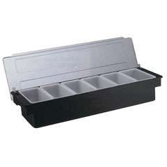 Biradlı 5'li Polikarbon Kapaklı Bar Konteyner, 50x16x9 cm