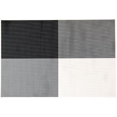 Biradlı BRD-021 merikan Servis, Pvc, Desenli, 30x45 cm, Siyah