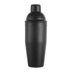 Biradlı Çelik Kokteyl Shaker, Siyah, 700 Cl