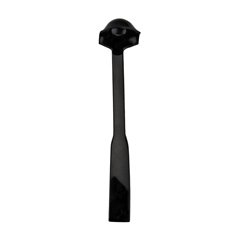 Biradlı Çift Taraflı Polikarbon Sos Kepçesi, 27cm, Siyah