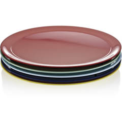 Biradlı Fts-1984 Melamin Tabak, Oval, 55x42x3 cm, Lacivert