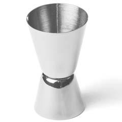 Biradlı İkili Jigger, 2/4 cl, Gümüş