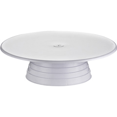 Biradlı Pasta Sıvama Standı, 33 cm, Beyaz
