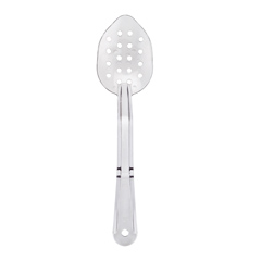Biradlı Polikarbon Servis Kaşığı Delikli, 29 cm, Şeffaf