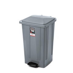 Bora Plastik , Mono Tone Pedallı Çöp Kovası Köşeli No:4 - 48 Lt BO642